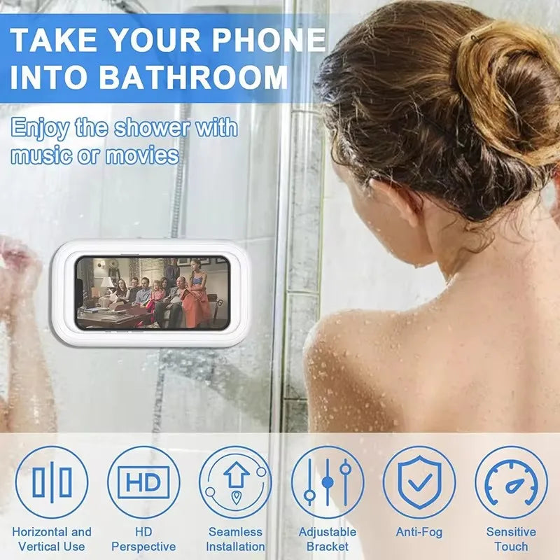 Waterproof Bathroom Phone Wall Mount Holder 📱💦