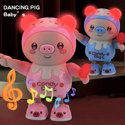 Dancing Pig Toy – Upgraded Electronic Pet Doll with Lights, Music & Twisting Motion