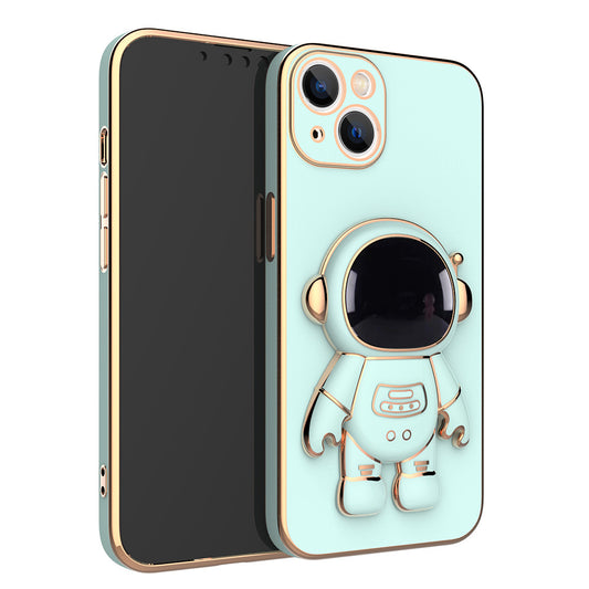 3D Astronaut Phone Case with Anti-Drop Protection & Electroplating Bracket 🚀📱