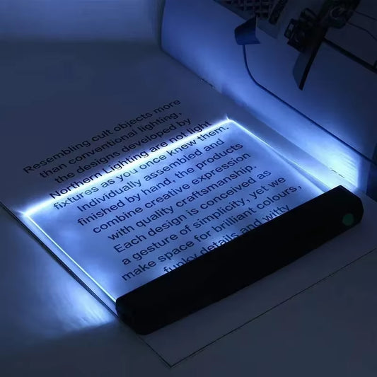 LED Flat Panel Night Vision Reading Light – Eye Care for Late-Night Readers 📚✨