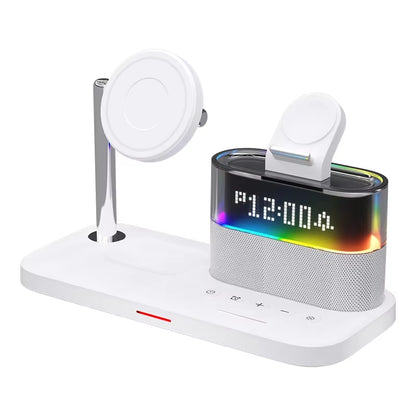 5-in-1 Magnetic Wireless Charging Station - Fast Charger Dock for iPhone 15, 14, 13, 12, 11, Apple Watch, and AirPods