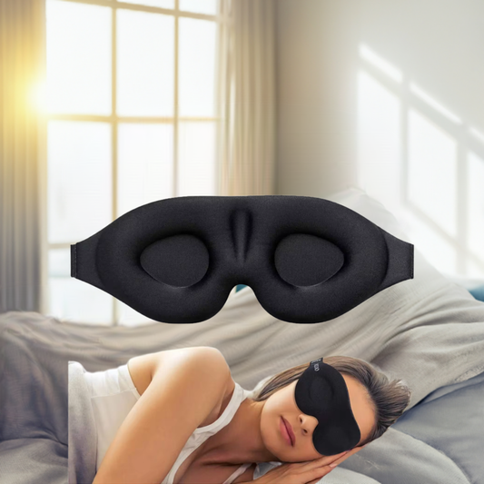 3D Contoured Eye Mask for Sleeping - Light-Blocking Comfort for Men & Women