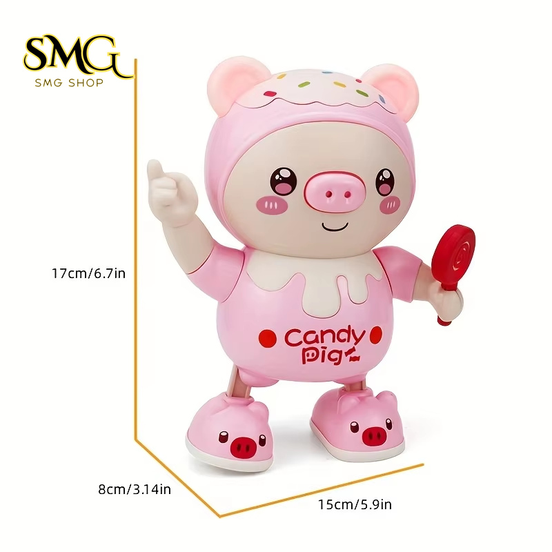 Dancing Pig Toy – Upgraded Electronic Pet Doll with Lights, Music & Twisting Motion