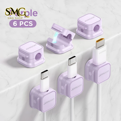 Magnetic Cable Clips - Adjustable Cord Holder & Wire Organizer for Tidy Desks