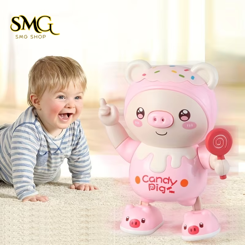 Dancing Pig Toy – Upgraded Electronic Pet Doll with Lights, Music & Twisting Motion