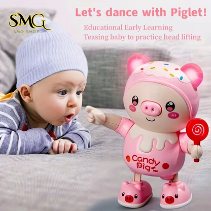 Dancing Pig Toy – Upgraded Electronic Pet Doll with Lights, Music & Twisting Motion