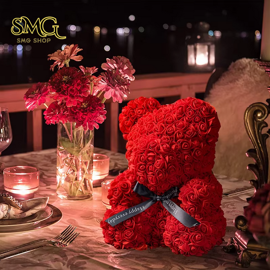 Eternal Rose Teddy Bear – A Timeless Valentine’s Day Gift 🌹🐻